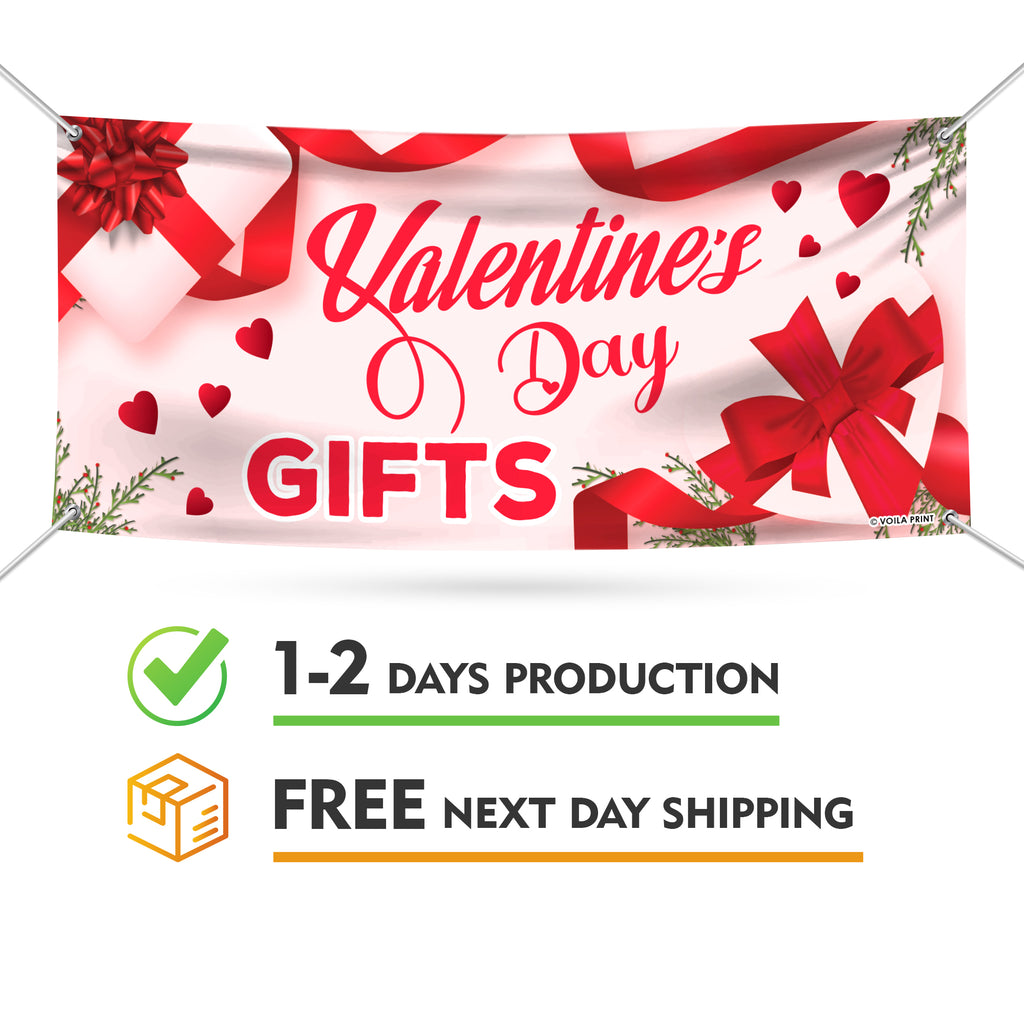 Valentine's Day Gifts Banner Sign