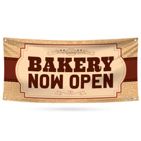 Bakery Now Open Banner Sign