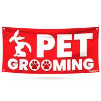 Pet Grooming Banner Sign