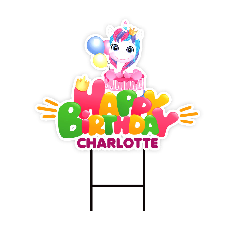 Happy Birthday Personalized Yard Sign