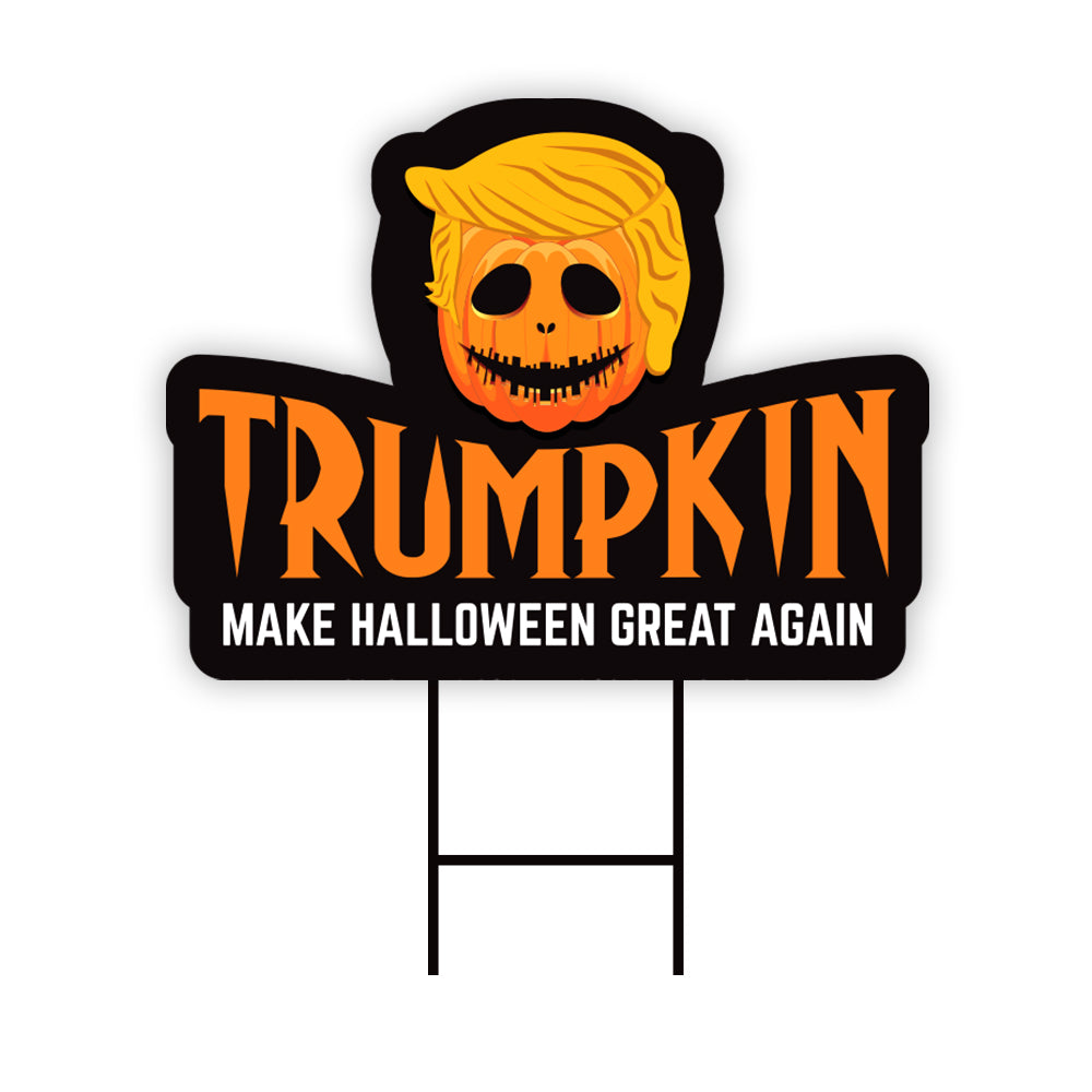 Trumpkin Halloween Great Yard Sign
