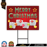 Merry Christmas Yard Sign