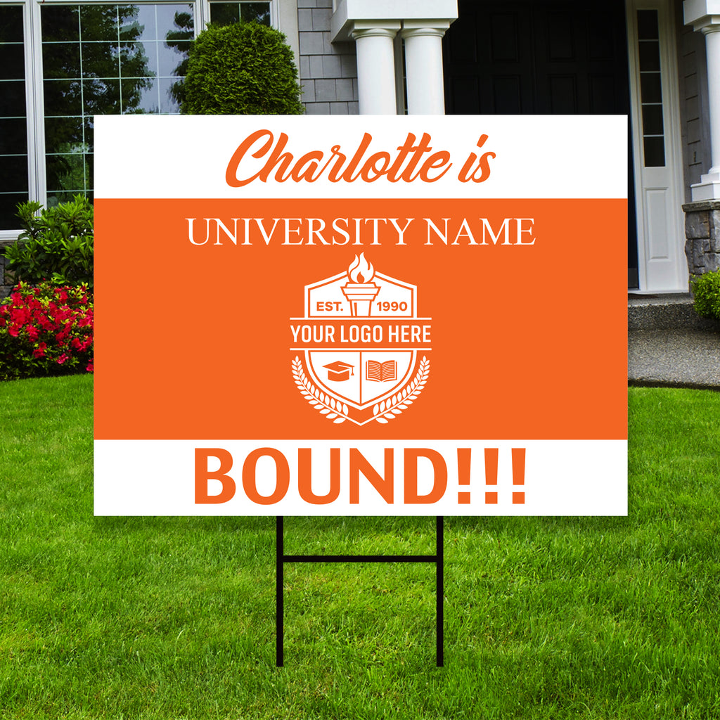 Personalized College Bound 2023 Yard Sign