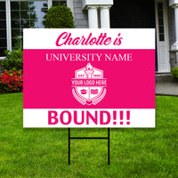 Personalized College Bound 2023 Yard Sign