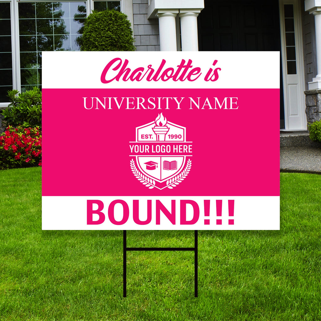 Personalized College Bound 2024 Yard Sign