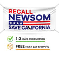 Recall Newsom Save California Banner Sign