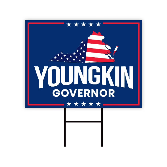 Glenn Youngkin For Virginia Governor Yard Sign