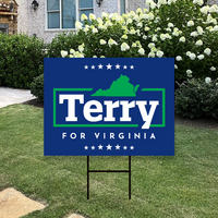 Terry McAuliffe For Virginia Governor Yard Sign