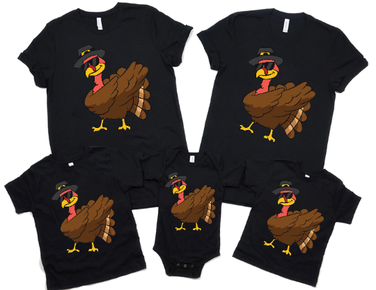 Dabbing Turkey Thanksgiving Shirt