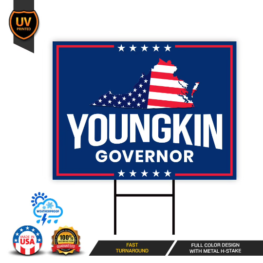Glenn Youngkin For Virginia Governor Yard Sign