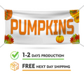 Pumpkins Banner Sign
