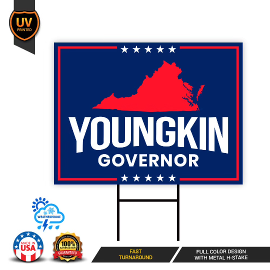 Glenn Youngkin For Virginia Governor Yard Sign