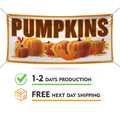 Pumpkins Banner Sign