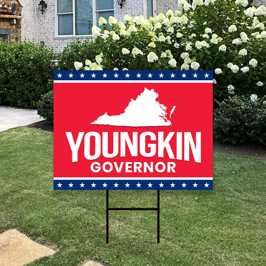 Glenn Youngkin For Virginia Governor Yard Sign