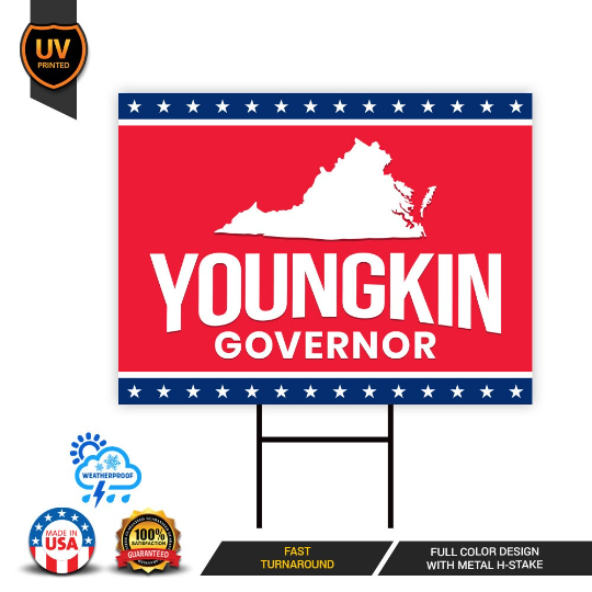 Glenn Youngkin For Virginia Governor Yard Sign