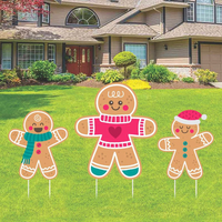 Gingerbread Christmas Yard Sign Cutouts