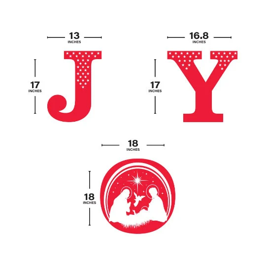 Holy Joy Yard Sign Letters