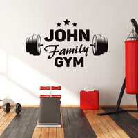 Personalized Name Gym Wall Decal