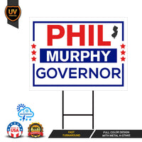 Phil Murphy For New Jersey Governor Yard Sign