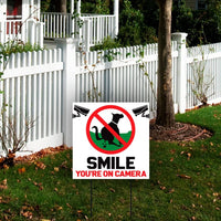 Pack of 3 No Poop Zone Yard Sign