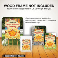 Custom Dholki Mehndi Foam Board Poster Sign