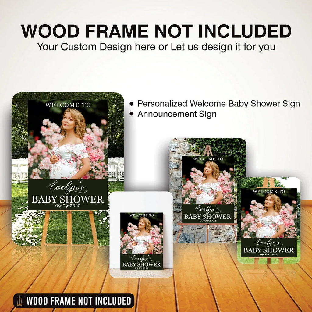 Custom Baby Shower Foam Board Poster Sign