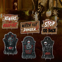 Halloween Tombstones Yard Sign Cutouts