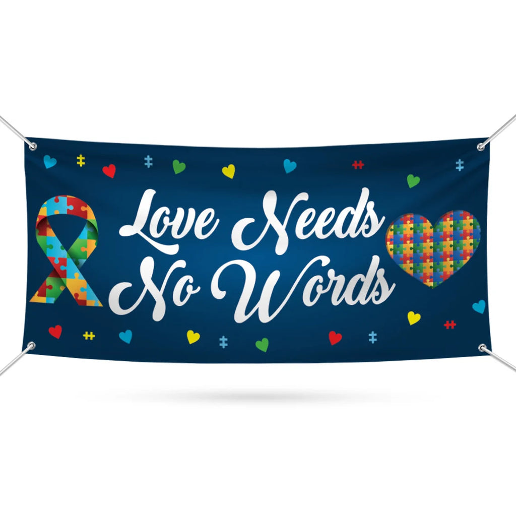 Autism Awareness Banner Sign