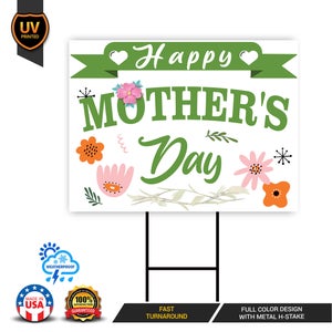 Happy Mother's Day Yard Sign