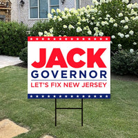 Jack Ciattarelli For New Jersey Governor Yard Sign
