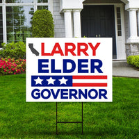 Larry Elder For California Governor Yard Sign
