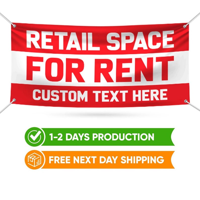 Custom Retail Space For Rent Banner Sign – Voila Print Inc