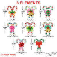 Christmas Candy Cane Yard Sign Cutouts