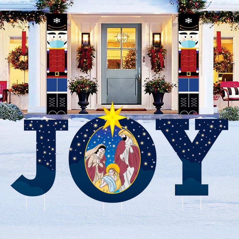 Holy Joy Yard Sign Letters