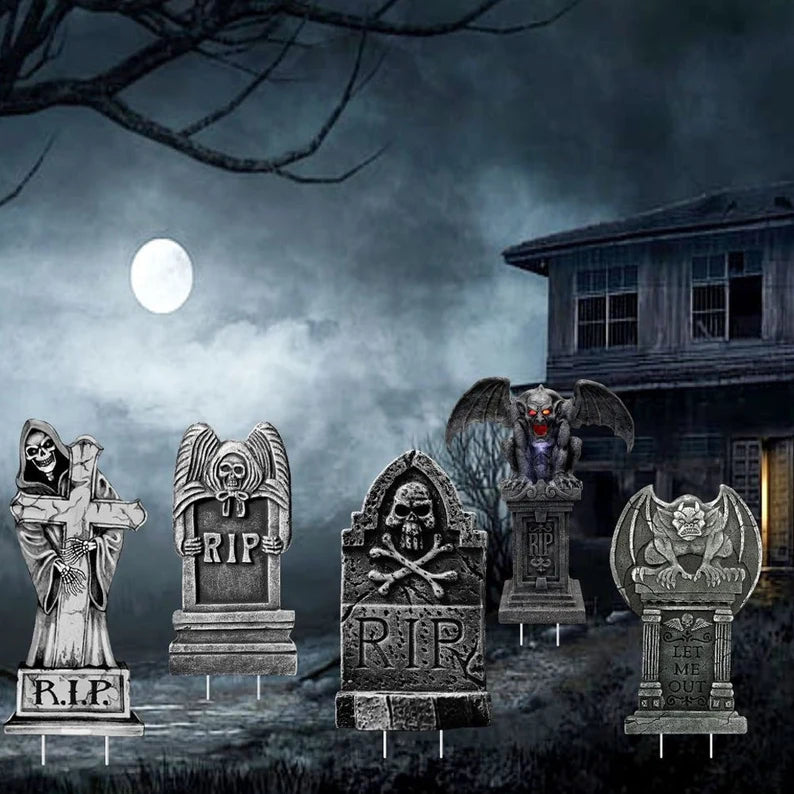 Halloween Tombstones Yard Sign Cutouts