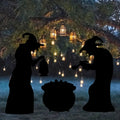 Black Witches Silhouette Yard Sign Cutouts