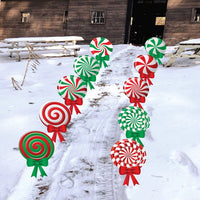Christmas Peppermint Yard Sign Cutouts