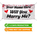 Will You Marry Me Personalized Banner Sign