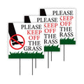 Pack of 3 Stay Off Grass Yard Sign