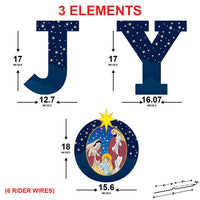 Holy Joy Yard Sign Letters