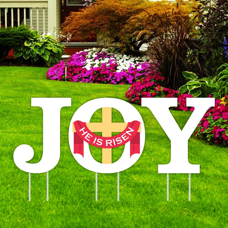 Easter Joy Yard Sign Letter