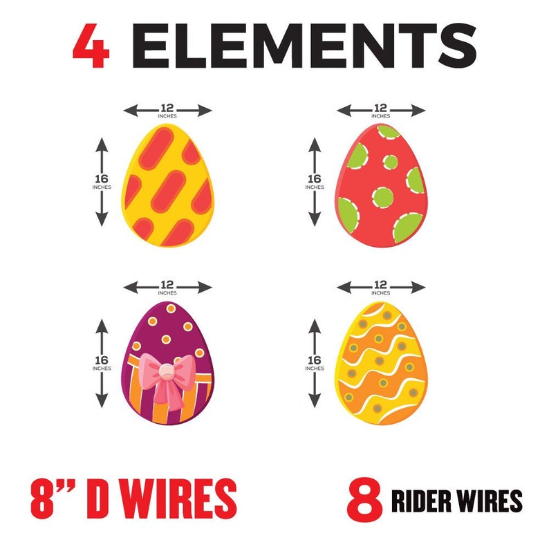 Easter 2023 Egg Yard Sign Decorations