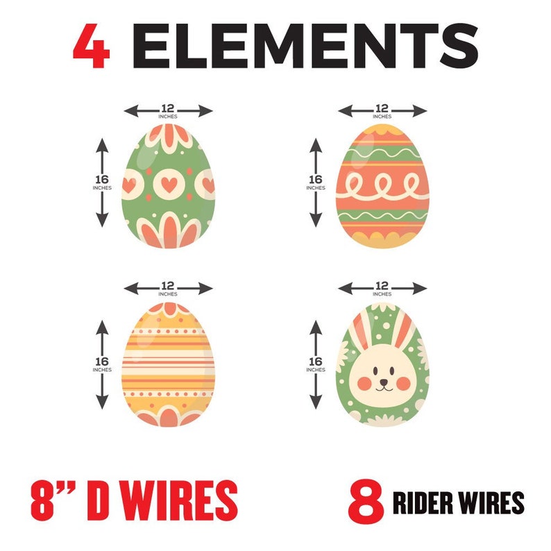 Easter 2023 Egg Yard Sign Decorations