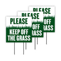 Pack of 3 Keep Off Grass Yard Sign