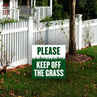 Pack of 3 Keep Off Grass Yard Sign