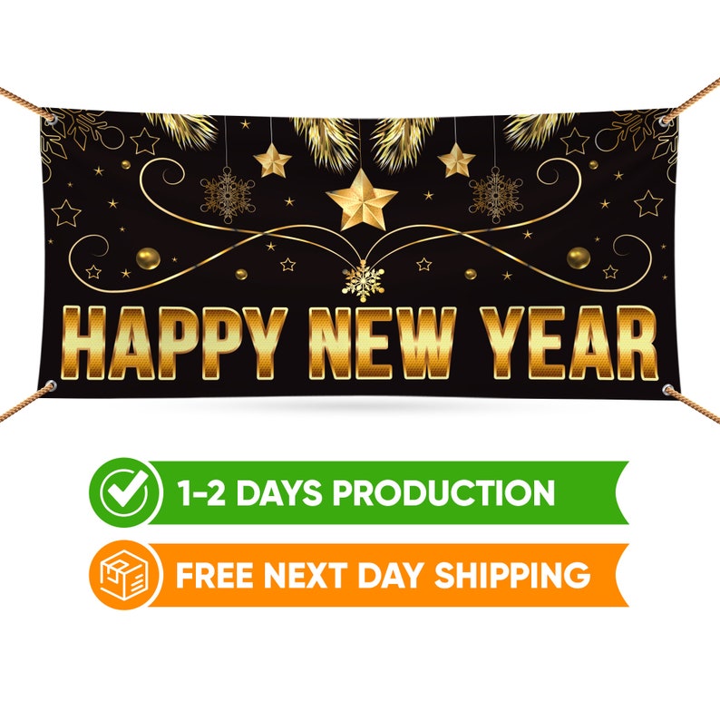 Happy New Year Banner 2022 Sign