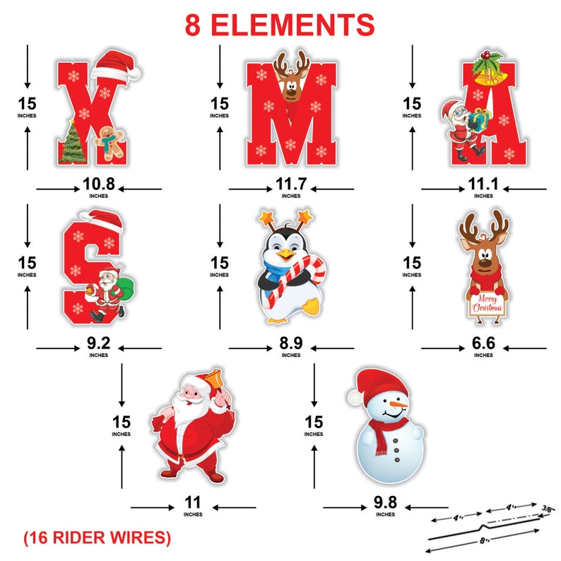 Merry Christmas Yard Sign Letters