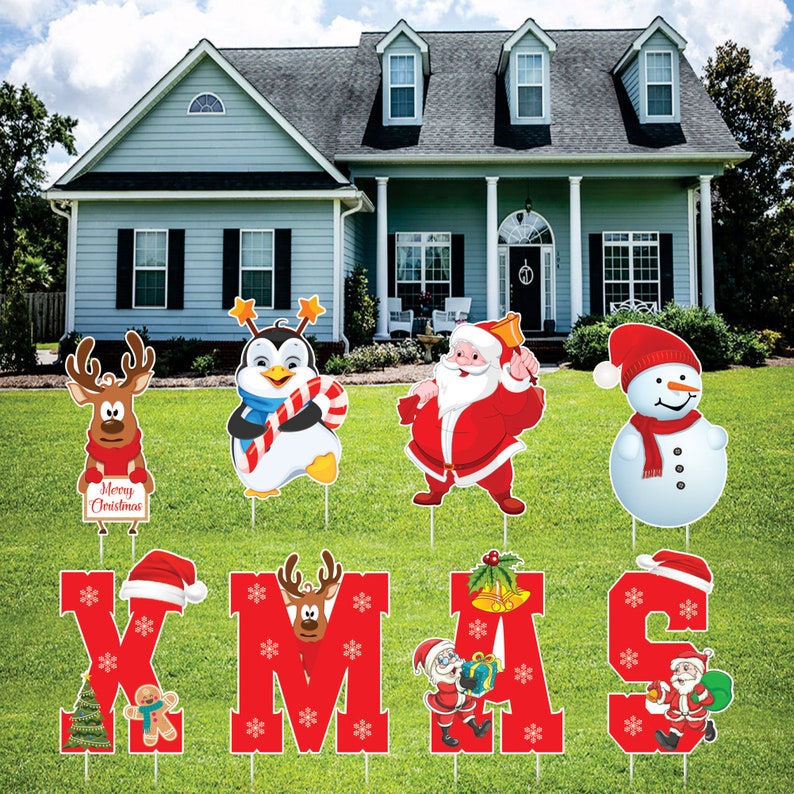Merry Christmas Yard Sign Letters