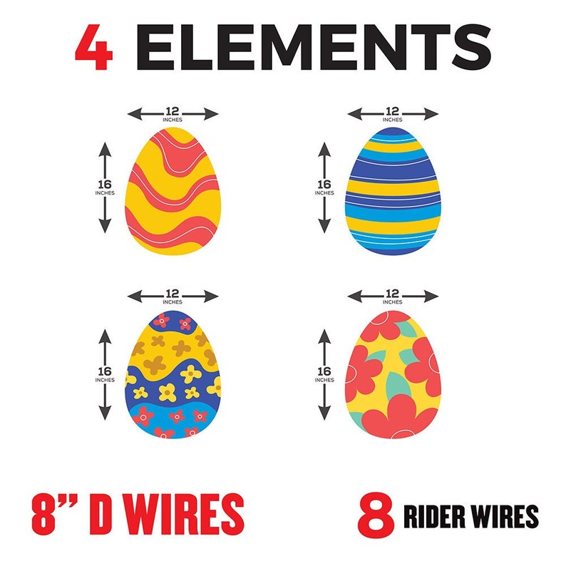 Easter 2023 Egg Yard Sign Decorations