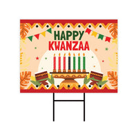 Happy KWANZA Yard Sign